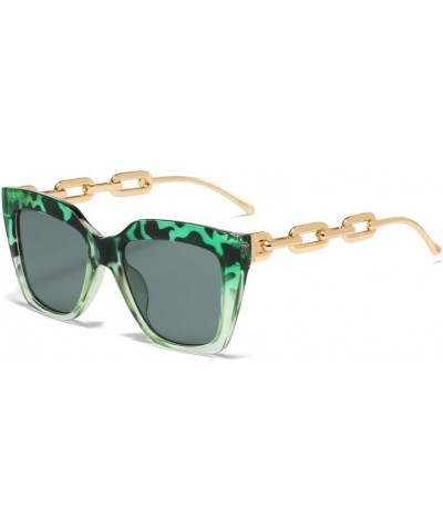 Summer Men and Women Chain Fashion Sunglasses Outdoor Vacation Sunshade (Color : F, Size : Medium) Medium A $15.04 Designer