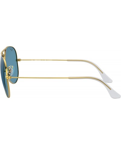 Rb3025 Classic Polarized Aviator Sunglasses Legend Gold/Polarized Blue $54.63 Aviator