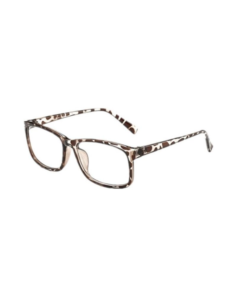 Women Myopia Optical Eye Glasses Frame Men Plain Eyeglasses Frame Leopard $6.99 Rimless