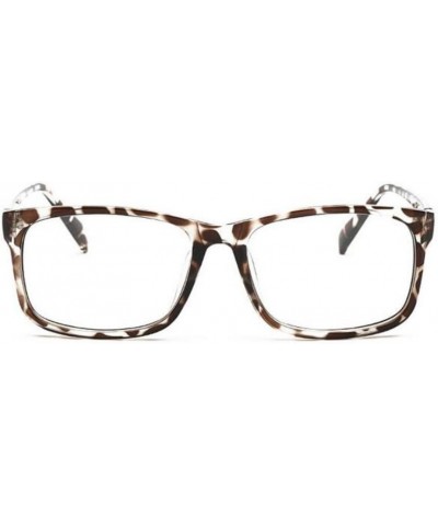 Women Myopia Optical Eye Glasses Frame Men Plain Eyeglasses Frame Leopard $6.99 Rimless