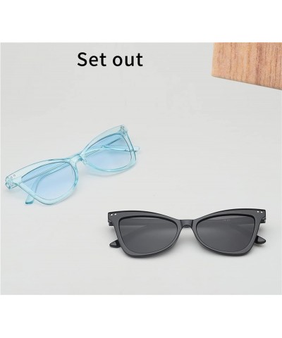 Women Outdoor Uv400 Sunglasses Triangle Fashion Decorative Sunglassesm (Color : F, Size : 1) 1 H $13.92 Designer