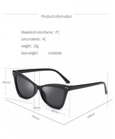 Women Outdoor Uv400 Sunglasses Triangle Fashion Decorative Sunglassesm (Color : F, Size : 1) 1 H $13.92 Designer