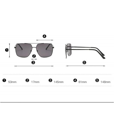 Fashion Men UV400 Metal Large Frame Driving Fishing Sports Sunglasses (Color : B, Size : 1) 1 C $16.22 Sport