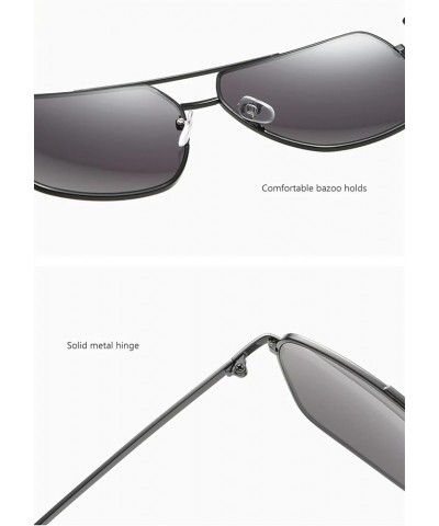 Fashion Men UV400 Metal Large Frame Driving Fishing Sports Sunglasses (Color : B, Size : 1) 1 C $16.22 Sport