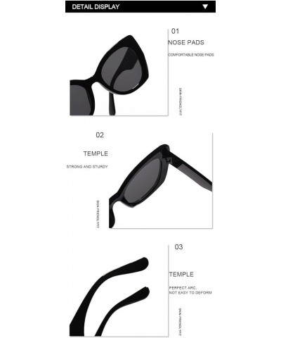 Square Vintage Men's And Women's Sunglasses Exclusion Holiday Driving Trend Commuter UV400 Sunglasses Gift B $16.23 Square