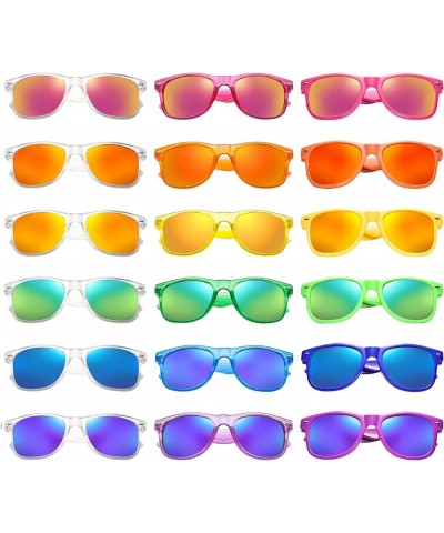 10/18 Retro Neon Colors Party Sunglasses Mirrored/Jelly lens Glasses Bulk Party Favors for Unisex Adults Teens Multi Assorted...