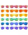 10/18 Retro Neon Colors Party Sunglasses Mirrored/Jelly lens Glasses Bulk Party Favors for Unisex Adults Teens Multi Assorted...