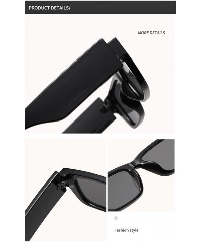 Small Box Punk Men and Women Sunglasses Street Shooting Outdoor Sunshade (Color : F, Size : Medium) Medium F $18.59 Designer