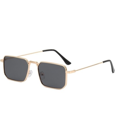 Retro Small Frame Square Men and Women Outdoor Party Decorative Sunglasses (Color : A, Size : 1) 1 D $11.25 Designer