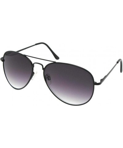 Aviator Full Reader Mens Sunglasses With Gradient Lens R88 Black Frame Gray Lenses $11.37 Aviator