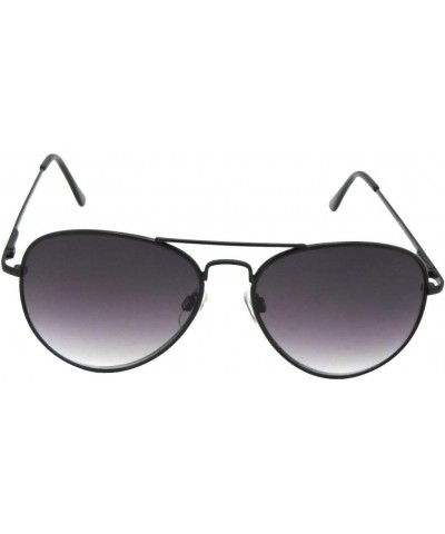 Aviator Full Reader Mens Sunglasses With Gradient Lens R88 Black Frame Gray Lenses $11.37 Aviator