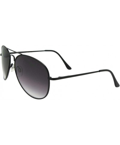 Aviator Full Reader Mens Sunglasses With Gradient Lens R88 Black Frame Gray Lenses $11.37 Aviator