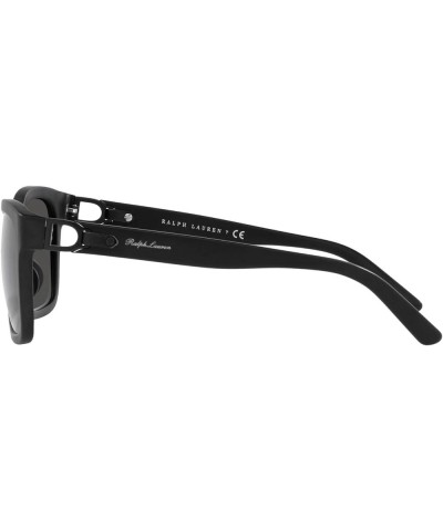 Men's Rl8203qu Universal Fit Rectangular Sunglasses Matte Black/Dark Grey $30.97 Rectangular