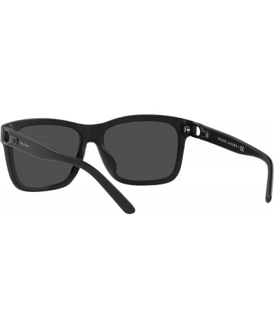 Men's Rl8203qu Universal Fit Rectangular Sunglasses Matte Black/Dark Grey $30.97 Rectangular