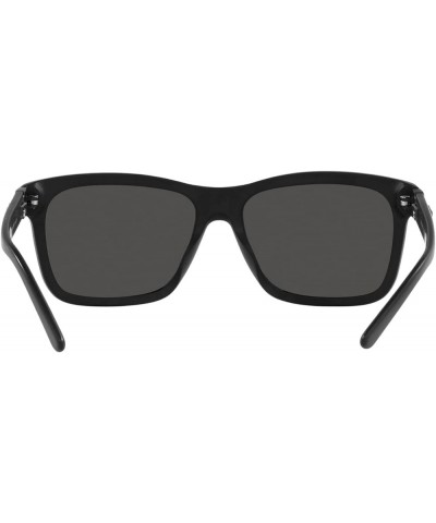 Men's Rl8203qu Universal Fit Rectangular Sunglasses Matte Black/Dark Grey $30.97 Rectangular