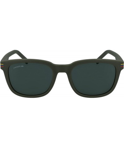 Men's L958s Rectangular Sunglasses Matte Green $33.00 Rectangular