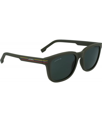 Men's L958s Rectangular Sunglasses Matte Green $33.00 Rectangular