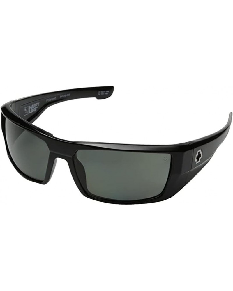 Dirk Sunglasses Gloss Black with Happy Gray Green Polarized Lens + Case $76.80 Wayfarer