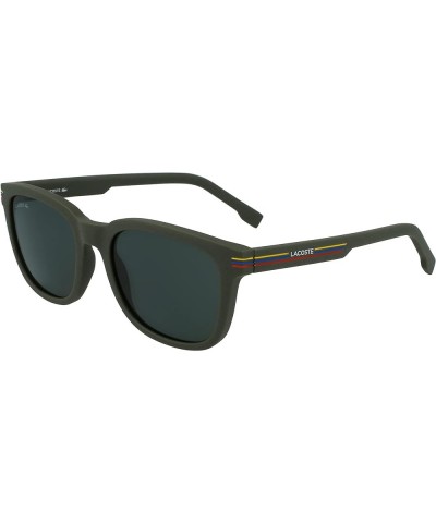 Men's L958s Rectangular Sunglasses Matte Green $33.00 Rectangular