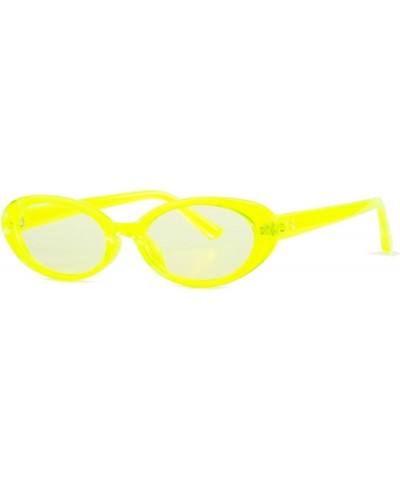 Oval Frame Small Frame Fashion Women Sunglasses (Color : A, Size : 1) 1 G $18.92 Designer