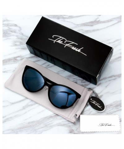 Women's Polarized Fashion Tip Pointed Cateye Sunglasses - Gift Box Package L902b-black Grey $11.06 Cat Eye