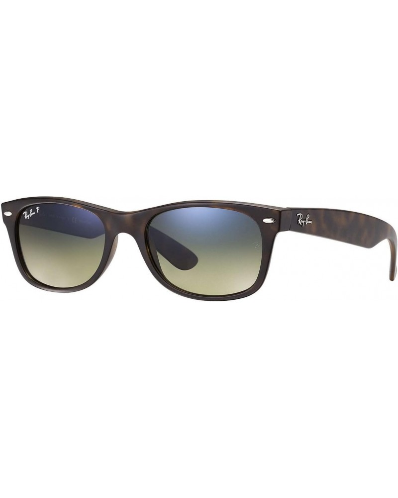 NEW WAYFARER - MATTE HAVANA Frame BLUE/GREEN POLAR Lenses 52mm Polarized $75.70 Wayfarer