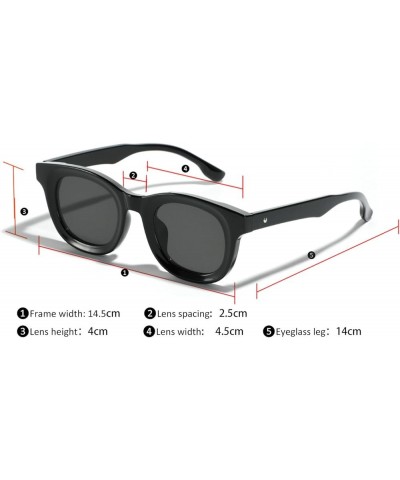 Small frame sunglasses for men Fashion retro square jelly colored sunglasses for women Light Green $10.59 Round