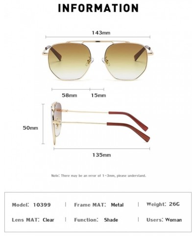 Fashion Metal Men and Women Street Sunglasses Outdoor Beach Driving Fishing Glasses (Color : F, Size : Medium) Medium F $16.2...